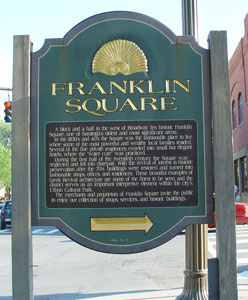 Franklin Square Sign on Broadway